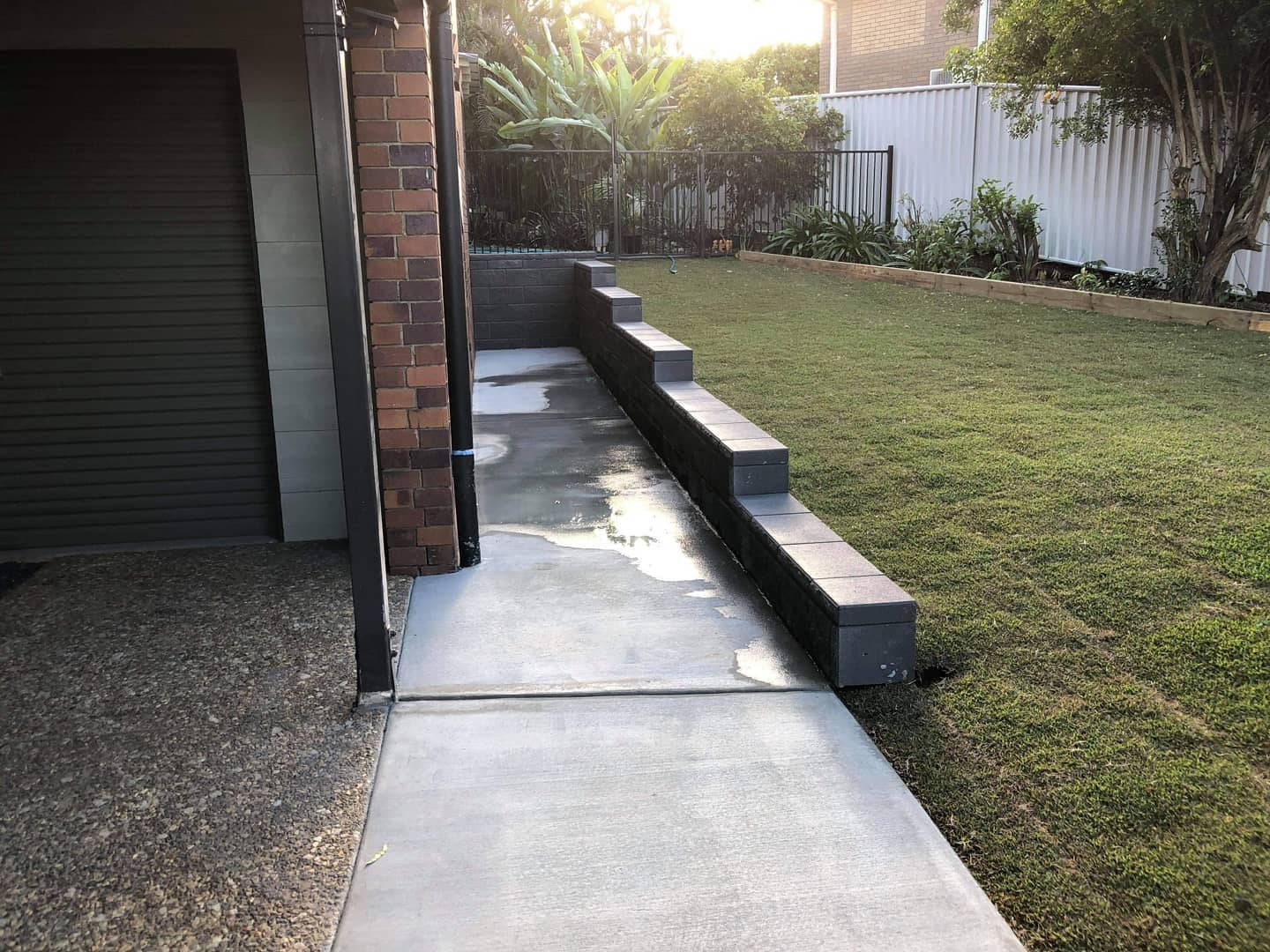 Full Drainage System Installed: Belmont Side Yard Transformation by Rogers Little Loaders