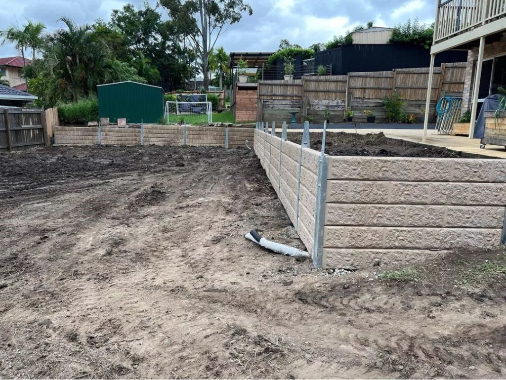 Sandstone Block Concrete Sleeper Walls Brisbane’s Elegant